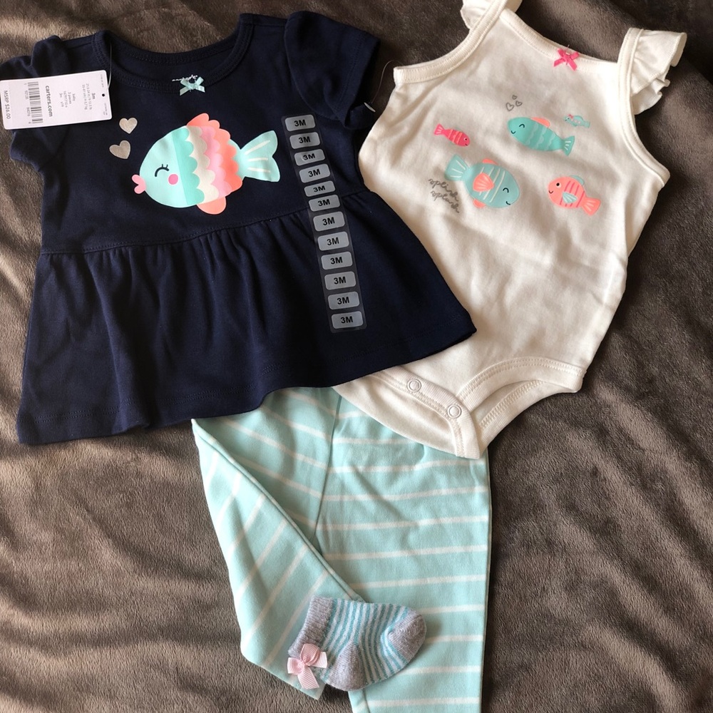 Carters 3-Piece Set - Girls NWT
